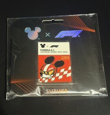 Japanese Formula 1 Grand Prix 2026 Suzuka x Disney Mickey Mouse Pin Badge F1 picture