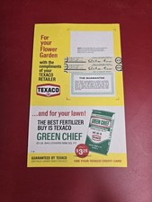 Texaco Green Chief Lawn Food Fertilizer Flower Garden Advertising Vintage 1969 picture