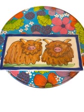 Elspeth Gardner Ceramics Scotland Cow Wall Plaque picture
