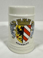 Vintage Nürnberg German Beer Stein Bavaria Purfürst Hof Coat of Arms Mug Crest picture