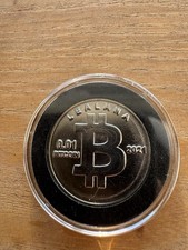 2021 Lealana 0.01 Bitcoin Physical Crypto Coin Unfunded Holographic #197 BTC picture