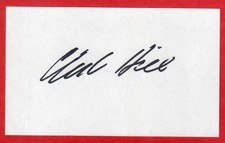 CLINT HILL Signed 3x5 Index Card - John F Kennedy Secret Service Agent Autograph picture