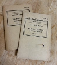 War Department 1941-1942 Basic Field Manuals Infantry Drill Reg / Discipline picture