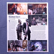2005 Resident Evil 4 Game Preview Promo Vintage Original Magazine Print Article picture