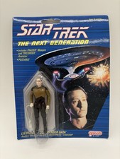 1988 Rare Galoob Star Trek TNG Speckled Face Data Error Variant New In Box picture