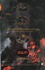VINTAGE ADVERTISING BEDLAM ACTION PACKED VIDEO GAME BY GT INTERACTIVE 1996 picture