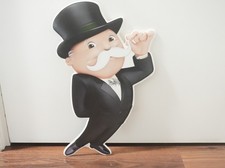McDonald’s Monopoly Mr. Monopoly Promo Promotional Poster Sign Store Display 24