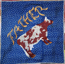 STUNNING ANTIQUE SILK CRAZY QUILT ~ THE MOST EXQUISITE EMBROIDERY ~ DATED 1901 picture