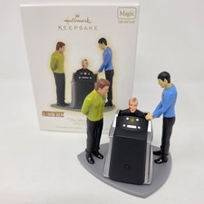 Vtg 2009 Hallmark Star Trek The Menagerie Ornament Kirk Spock Magic Light Sound picture