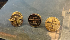 Vintage Boeing NASA Contractor 5-10-15 Employee Service Pin Lot picture