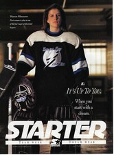 1993 Starter Team Wear Dream Wear Manon Rheaume Up To Vintage Print Ad/Poster picture