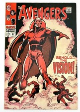 Avengers #57 1968 8.0 VF 1st Print 🔑 1st Vision picture