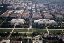 Washington DC Federal Triangle Aerial View U.S. Government Buildings 1980s picture