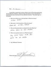 Ed Herrmann Autograph Signed White Sox Questionnaire Baseball Catcher 1967-1974 picture