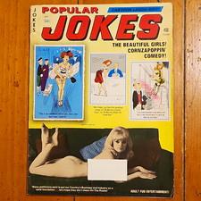 POPULAR JOKES Magazine May 1975 Adult Humor and Gags BILL WARD Pin-up Art picture