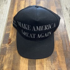 Limited Edition Mens Black Created With Pride Never Surrender MAGA Snap Back Hat picture
