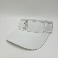 Disney Parks Walt Disney World Visor Hat Cap White Adult Size OSFM Minnie Mouse picture