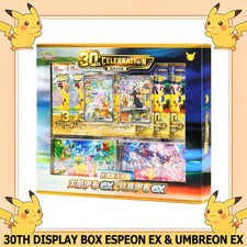 Sealed Pokemon S-Chinese 30th Celebration Display Box Espeon & Umbreon ex New picture