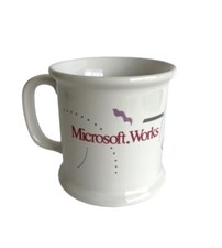 Microsoft Works Coffee Mug White The Galaxy VIP Collection  picture