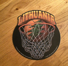 The Grateful Dead Sticker - Lithuania - Steal Your Face Basketball Hoop 1996 picture