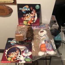 Michael Jordan/Space Jam Collection - 2 McDonald Toys, 2 Books, Candy Receptacle picture