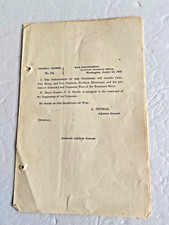 CIVIL WAR GENERAL US GRANT TAKES COMMAND DEPT. OF TENNESSEE 1863 GENERAL ORDER picture