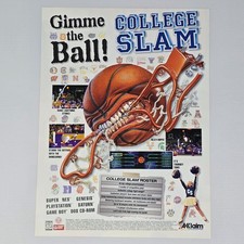 College Slam PlayStation PS1 SNES Genesis Roster Print Ad/Poster picture