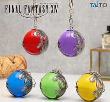 Final Fantasy FF XIV FF14 FFXIV Materia Materija Key Holder All 5 set TAITO JPN picture