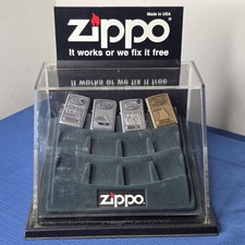 RARE Matching Serial Case XX Zippo Set 193/250 + 12-Unit Locking Display Case picture