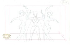 Batman:Mystery of the Batwoman- Original Production Drawing- Batwoman/Jay/Raven picture