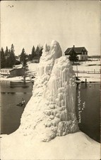 Eagle River WI Iceberg c1910 Real Photo Vintage Postcard bhn picture