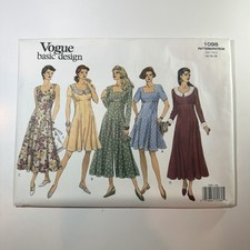 Vtg NEW Vogue 1098 Sewing Pattern Sz 14 16 18 Cottagecore Prairie Dress UNCUT picture
