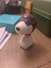 Vintage 1966 Peanuts Snoopy Flying Ace Red Baron Bobble Head Nodder 3.5