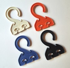 4 TUPPERWARE HANG IT ALL drip dry hanger hook tie travel camping multicolor NEW picture