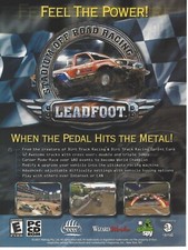 Leadfoot: Stadium Off Road Racing Print Ad/Poster Art PC Small Box picture
