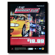 2002 Midnight Club Street Racing Framed Print Ad/Poster Original PS2 Promo Art picture