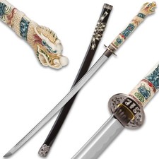 Highlander Open Mouth Dragon Katana | 1045 High Carbon Steel Blade | 41