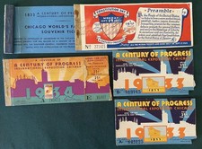 1933 1934 Chicago Century of Progress Ticket Lot 5 Constitution Day Expo Lot 1 picture
