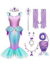 Spooktacular Creations Halloween Little Mermaid Costume Small (5-7yr), Purple picture