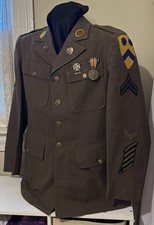 WWII M1926 Spec 8-31B Service Coat MG Troop, 2nd Cavalry Reg  3d Bde 2nd CAV DIV picture