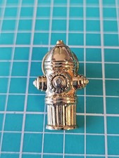 Vtg Fire Hydrant Gold Tone Lapel Pin picture