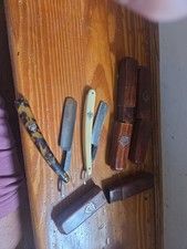 Lot Of 2Antique Puma 1930s Solingen 3/8 Razor And 3 Cases picture