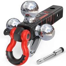 5-in-1 Tri-Ball Hitch Ball Mount for 2-Inch Receiver, 10,000 lbs GTW picture