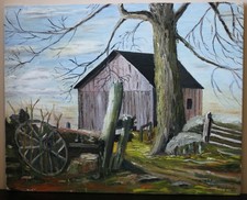 Bob Ross ~ Signed Autographed Artist Painting Canvas 