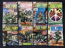 SGT. FURY Lot of 8 Comics: #146, 147, 148, 150, 156, 157, 158, 161: AVG FN picture