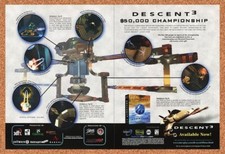 1998 Descent 3 Original $50000 Championship Sweepstakes Ad / Promo v1 picture