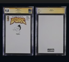 D'ORC #1 CGC 9.8 Grade 1st Print Blank Sketch Variant SIGNED & REMARK BRETT BEAN picture