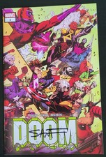 DOOM #1 2nd Print WRAPAROUND VARIANT SIGNED SANFORD GREENE + COA Marvel 2024 NM picture