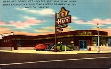 Linen PC Herb and Dode's The Hut Restaurant Fresno, California Road to Yosemite picture