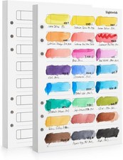 Watercolor Swatch Paper Bulk - 100% Cotton Hot Press 300Gsm/140Lb, 2 Pack Total picture